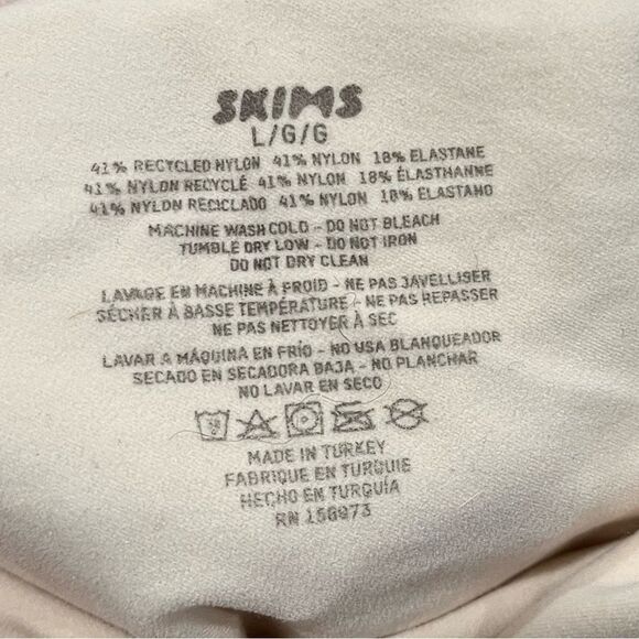 NWOT Skims Seamless Sculpt High Waist Thong Brief Shapewear Stretch Clay Size L - Picture 2 of 3